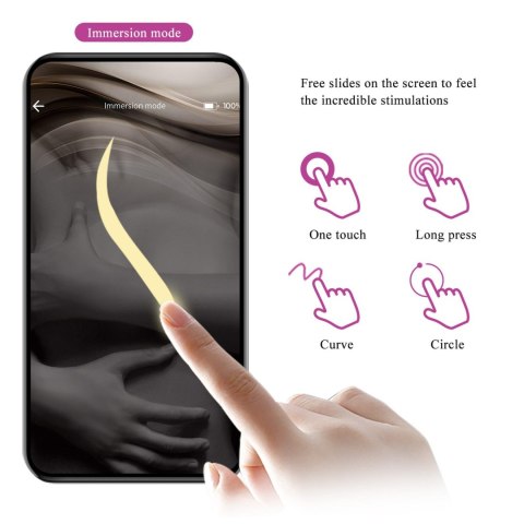 Wibrujące Jajko sterowane aplikacją - Fisherman Pink, 12 vibration functions Mobile APP remote control Pretty Love