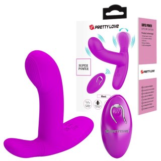 Wibrator punktu G i łechtaczki - Geri Purple, 12 vibration functions 3 licking settings Wireless remote control Pretty Love