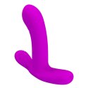 Wibrator punktu G i łechtaczki - Geri Purple, 12 vibration functions 3 licking settings Wireless remote control Pretty Love