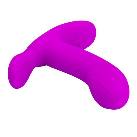 Wibrator punktu G i łechtaczki - Geri Purple, 12 vibration functions 3 licking settings Wireless remote control Pretty Love