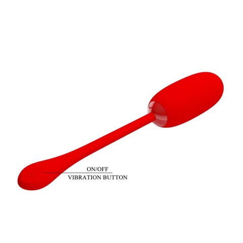 Wibrujące Jajko - JULIUS EGG Red 12 function vibrations Pretty Love