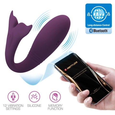 Wibrujace Jajko sterowane aplikacją - Jayleen, 12 vibration functions Mobile APP Long-distance Control Pretty Love