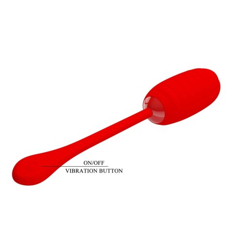 Wibrujące Jajko - KIRK EGG Red 12 function vibrations Pretty Love