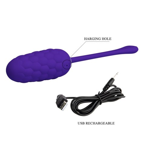 Wibrujące Jajko - MARINA EGG Purple 12 vibration functions Pretty Love