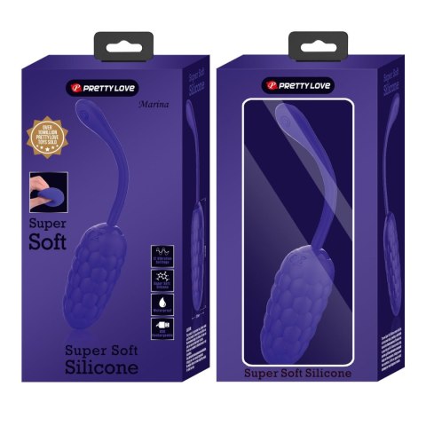 Wibrujące Jajko - MARINA EGG Purple 12 vibration functions Pretty Love