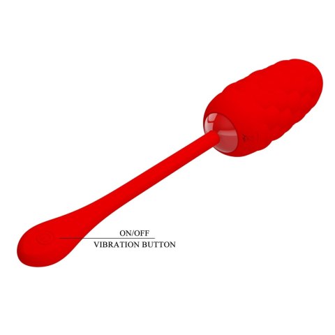 Wibrujące Jajko - MARINA EGG Red 12 vibration functions Pretty Love