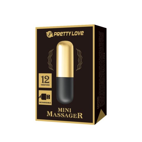 PRETTY LOVE - MINI MASSAGER, 12 vibration functions Pretty Love