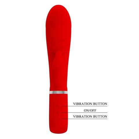 Wibrator punktu G - PRESCOTT Red 7 function vibrations Pretty Love