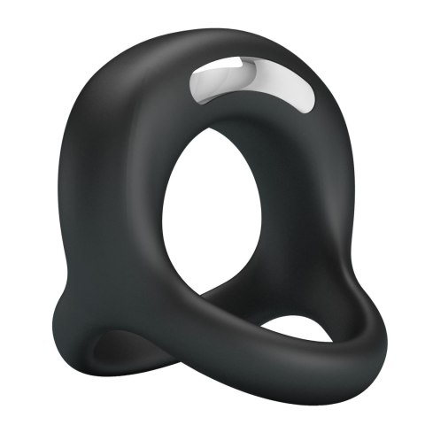 Wibrujący pierścień erekcyjny - VIBRANT PENIS RING ELLIOTT Black, 10 vibration functions Pretty Love