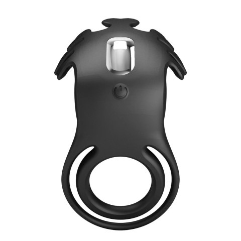 Wibrujący pierścień erekcyjny - VIBRANT PENIS RING RUBEN Black, 7 vibration functions Pretty Love