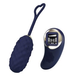 Wibrujące jajko z pilotem - Vivian Blue, 10 vibration functions 9 speed levels Wireless remote control Pretty Love