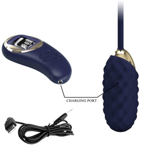 Wibrujące jajko z pilotem - Vivian Blue, 10 vibration functions 9 speed levels Wireless remote control Pretty Love