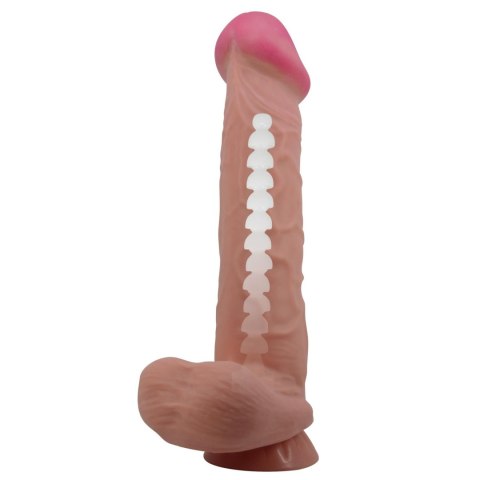 Dildo 26 cm - Sliding Skin 10,2'' Suction base Bendable TPR Baile