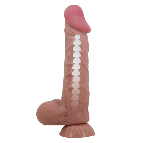 Dildo 24 cm - Sliding Skin 9,4'' Suction base Bendable TPR Baile