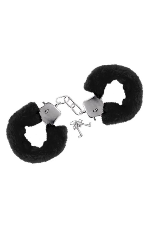 Kajdanki - BLACK WRIST HANDCUFFS Sweet Caress