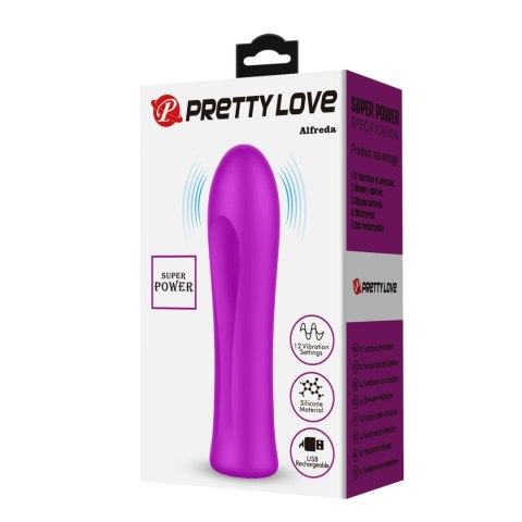 Wibrator - Alfreda Purple, Memory function 12 vibration functions Pretty Love