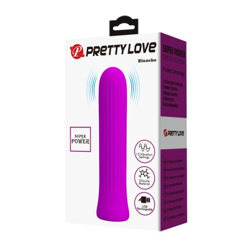 Wibrator - Blanche Purple, 12 vibration functions Memory function Pretty Love