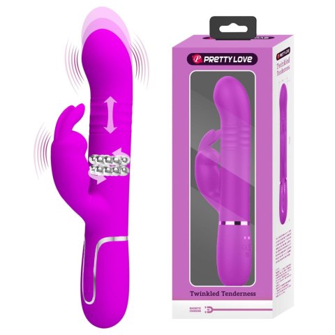 Wibrator - Coale Twinkled Tenderness Purple, 7 vibration functions 4 rotation functions 4 thrusting settings Pretty Love