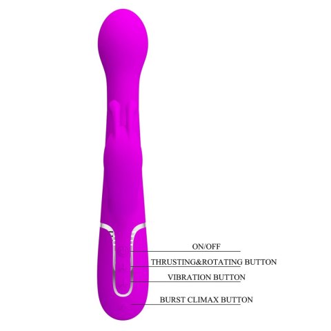 Wibrator - Dejon Twinkled Tenderness Purple, 7 vibration functions 4 thrusting settings 4 rotation functions Pretty Love