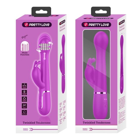 Wibrator - Dejon Twinkled Tenderness Purple, 7 vibration functions 4 thrusting settings 4 rotation functions Pretty Love