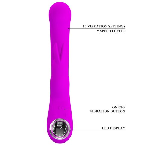 Wibrator - Lamar Purple, 10 vibration functions 9 speed levels Pretty Love