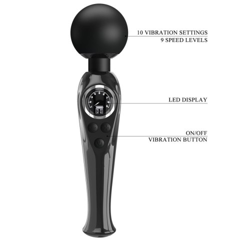 Wibrator - Skyler Black, 10 vibration functions 9 speed levels Pretty Love