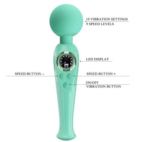 Wibrator - Skyler Green, 10 vibration functions 9 speed levels Pretty Love