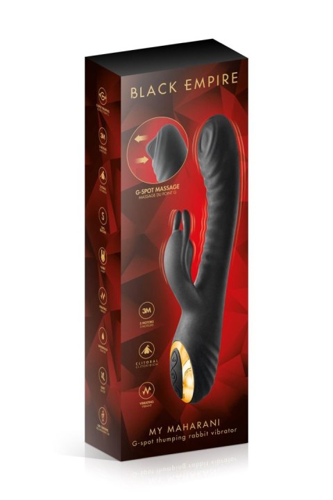 Wibrator Królik - RABBIT MY MAHARANI BLACK EMPIRE VIBRATOR Black Empire