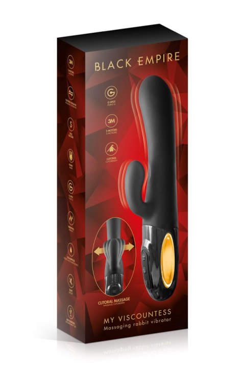 Wibrator Królik - RABBIT MY VISCOUNTESS BLACK EMPIRE VIBRATOR Black Empire