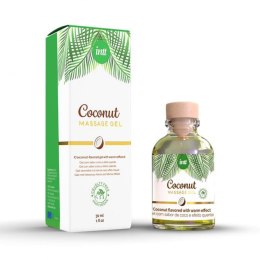 Żel do sexu oralnego - Massage Gel Coconut Vegan 30ml Intt