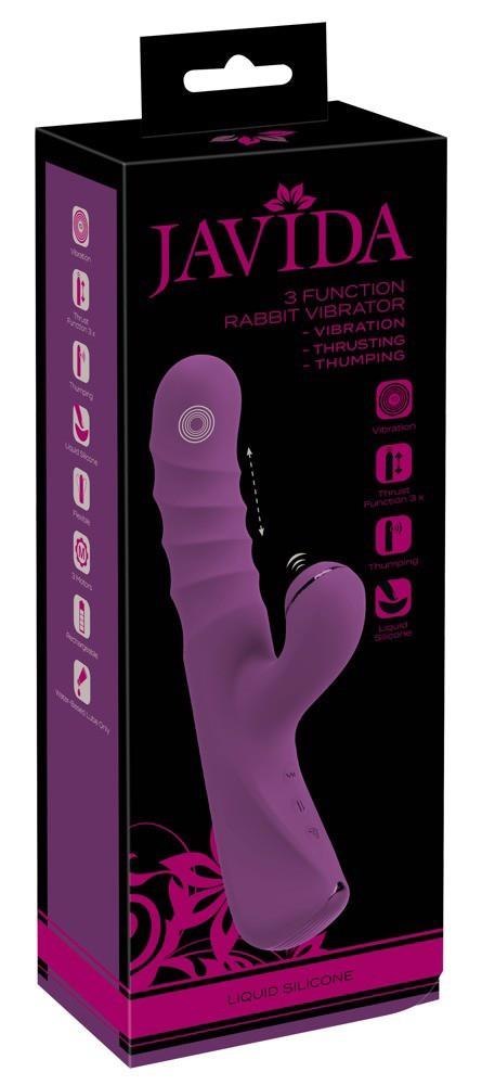 Super Wibrator Królik - 3 F.Rabbit Vibe Thrusting Thum JAVIDA