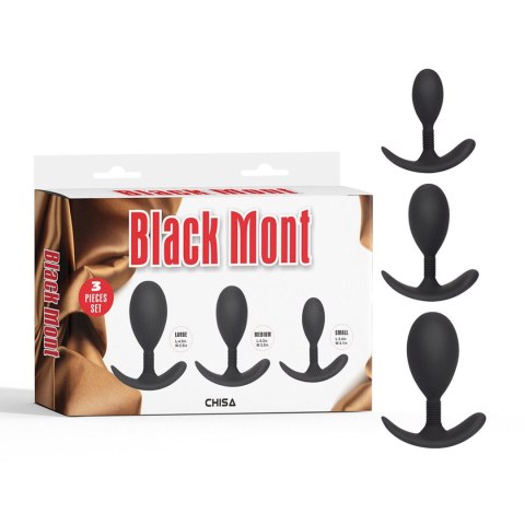 Zestaw korków analnych - Anal Trainer Kit Black Mont