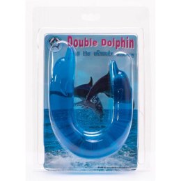 Podwójne Dildo Delfin - DOUBLE DOLPHIN, Bendable blue Baile