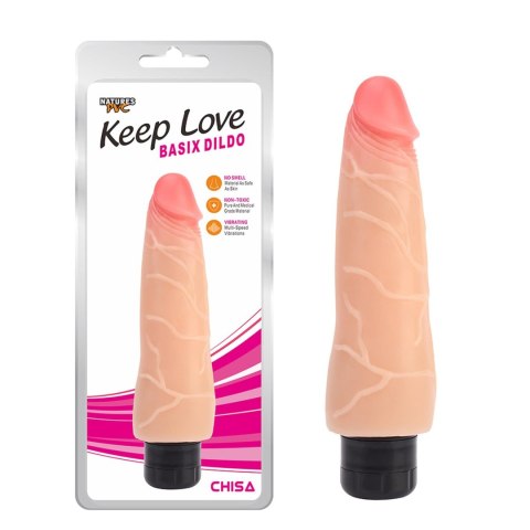 Realistyczny wibrator 21,5cm - Basix Dildo Keep Love