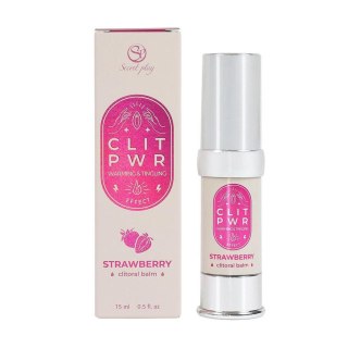 Balsam stymulujący łechtaczkę - CLIT PWR - STRAWBERRY CLITORAL BALM Secret Play