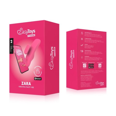 Wibrator majtkowy sterowany telefonem - EasyConnect - Panty Vibrator Zara app-controlled EasyConnect