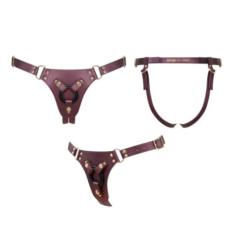 HARNESS SIMILI GENEROUS - ONE SIZE - AUBERGINE Strap-on-me