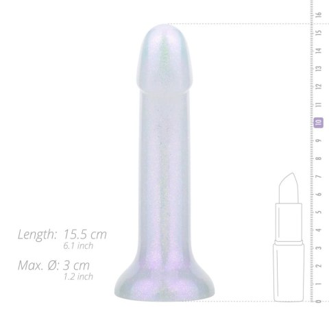 Brokatowe, żelowe dildo - Mermaid Glitter Dildo - 14 cm EasyToys