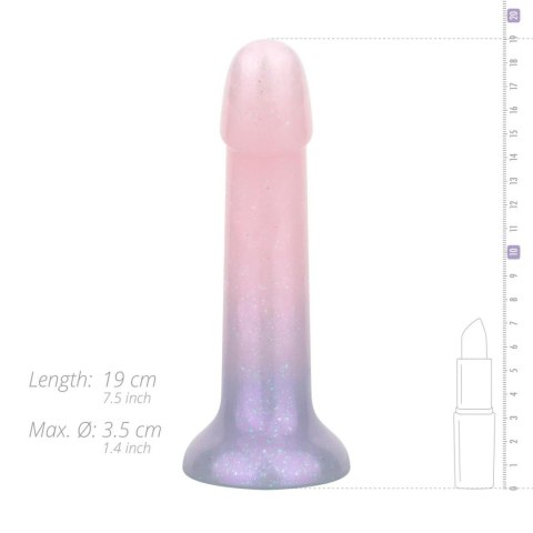 Kolorowe, żelowe dildo - Mermaid Ombre Dildo - 17 cm EasyToys