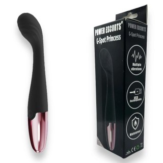 Wibrator - Black - G Spot Princess Black - 18 Cm / 7 Inch Silicone G Spot Vibrator