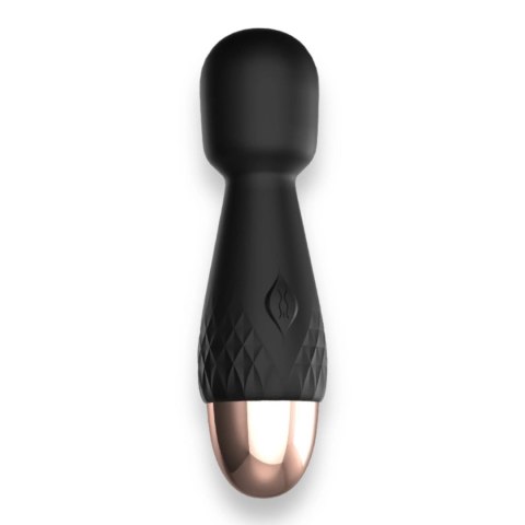 Wibrator - Mini Wand De Luxe - Black - 11,6 Cm / 4.5 Inch Silicone Wand Massager