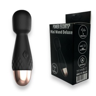 Wibrator - Mini Wand De Luxe - Black - 11,6 Cm / 4.5 Inch Silicone Wand Massager