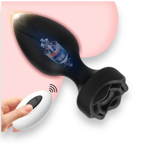 Wibrujący korek analny - Princess Plug - Remote Rose Design Plug - USB Rechargeable - 10 Functions