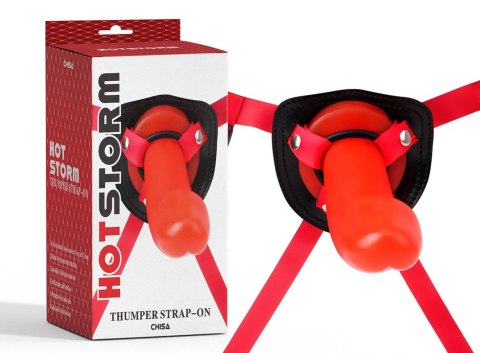 Uprząż z dildo - Thumper Strap-on Hot Storm