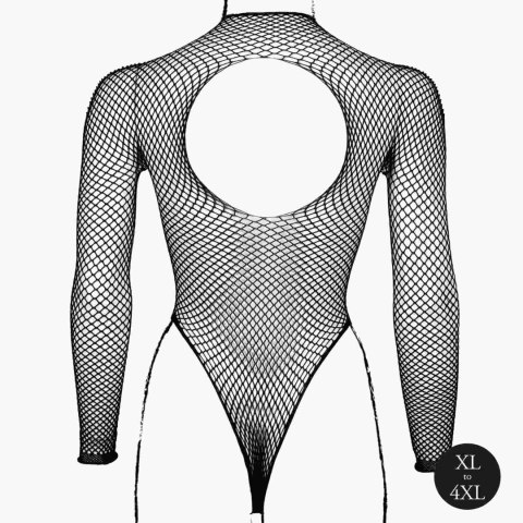 Body with fishnet structure and turtle neck. Le Désir