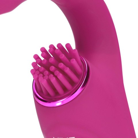 Wibrator punktu G - Gen - Rechargeable Triple Action G-Spot Vibrator with Pulse Wave and Vibrating Bristles - Pink Vive