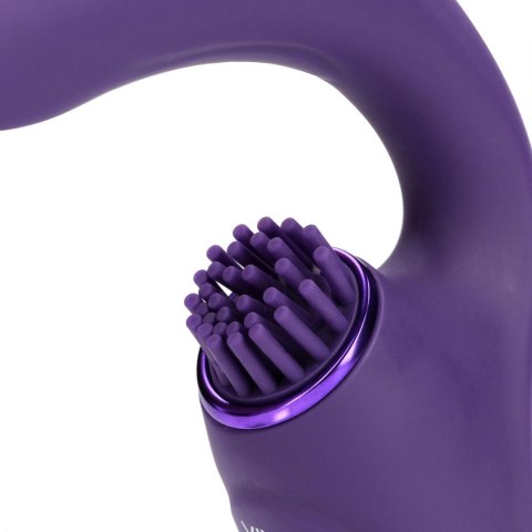 Wibrator punktu G - Gen - Rechargeable Triple Action G-Spot Vibrator with Pulse Wave and Vibrating Bristles - Purple Vive