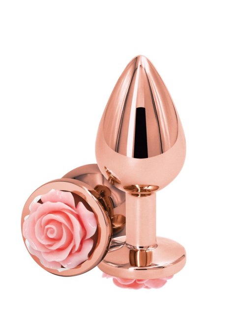 Korek analny Róża - Rose Buttplug Medium Pink NS Novelties