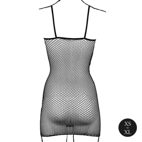 Short dress with fishnet structure and spaghetti straps Le Désir