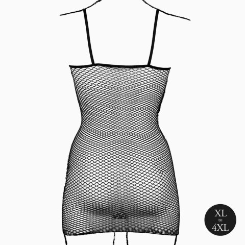 Short dress with fishnet structure and spaghetti straps Le Désir